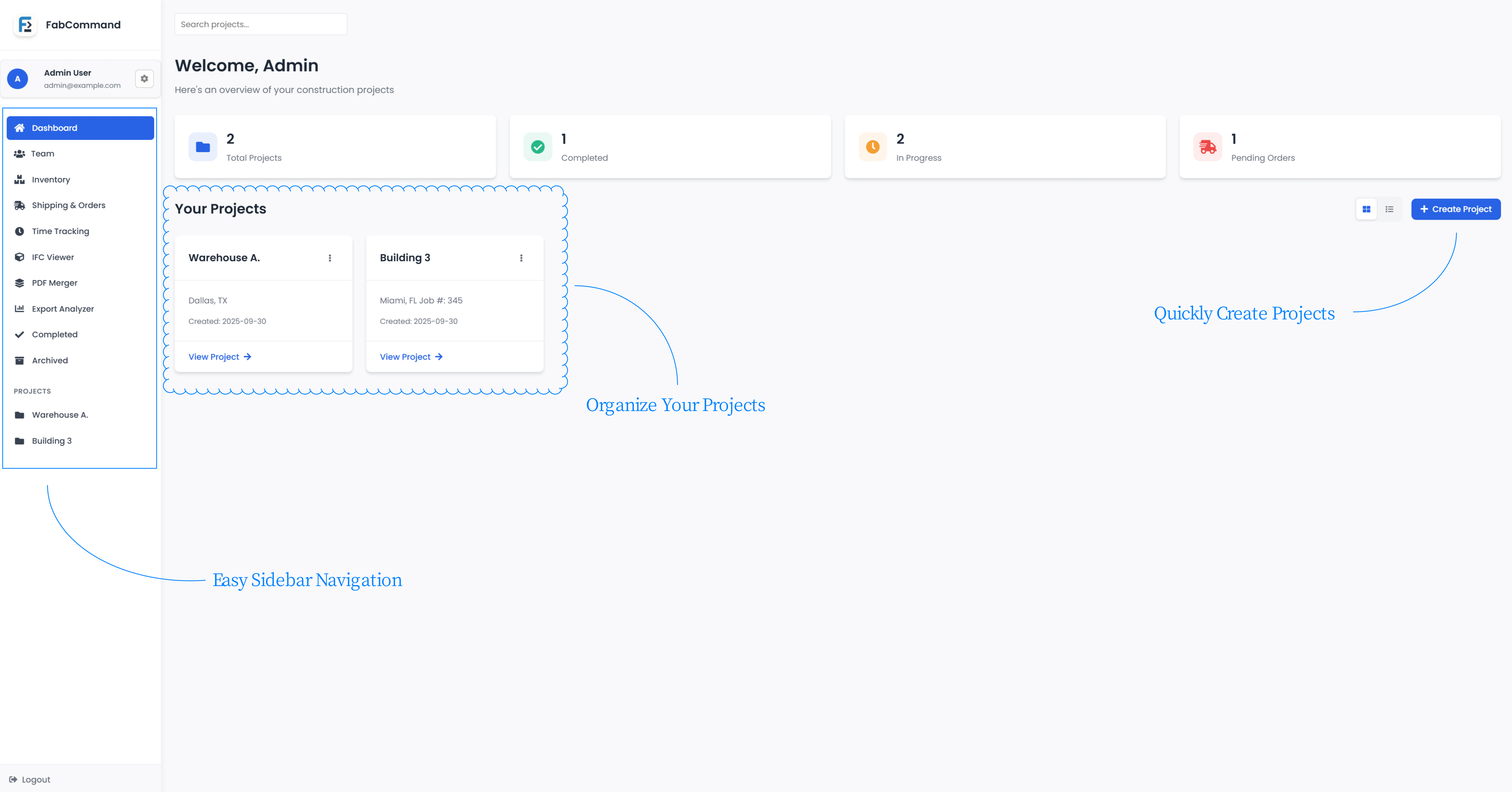 FabCommand Dashboard